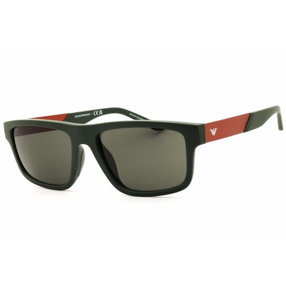 Emporio Armani EA4244U Sunglasses Green Acetate Rectangular